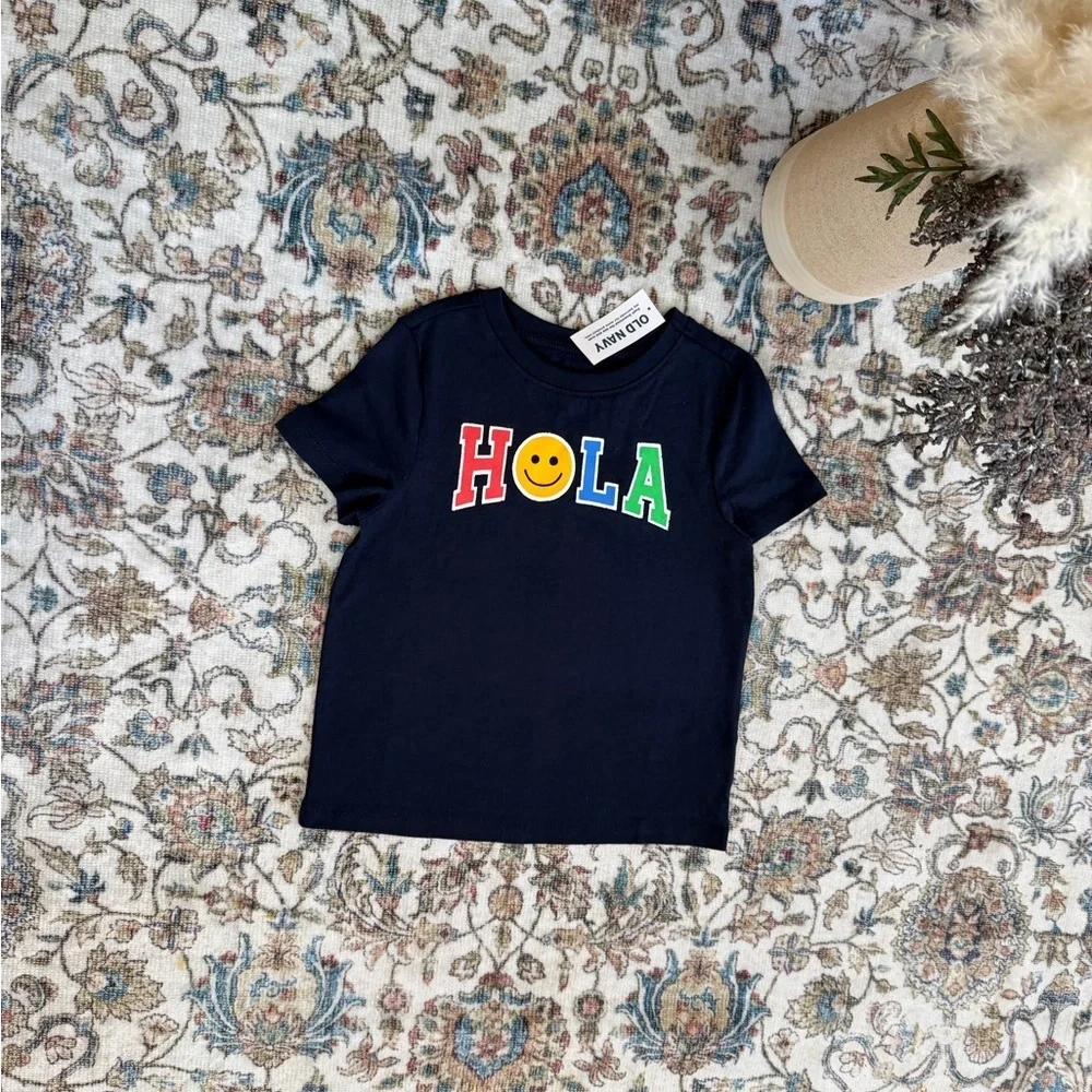 New Old Navy ‘Hola’ Graphic T-Shirt Unisex 3T Toddler  New with tags